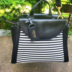 Kate Spade Saturday Black White Mini Satchel
